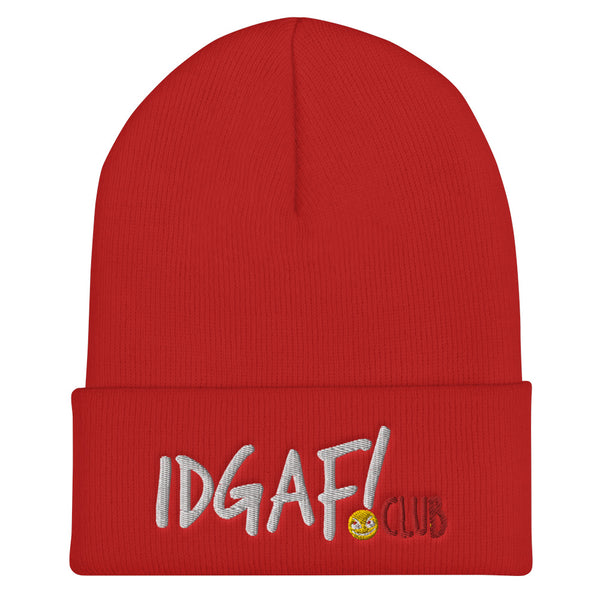 IDGAF.club Cuffed Beanie