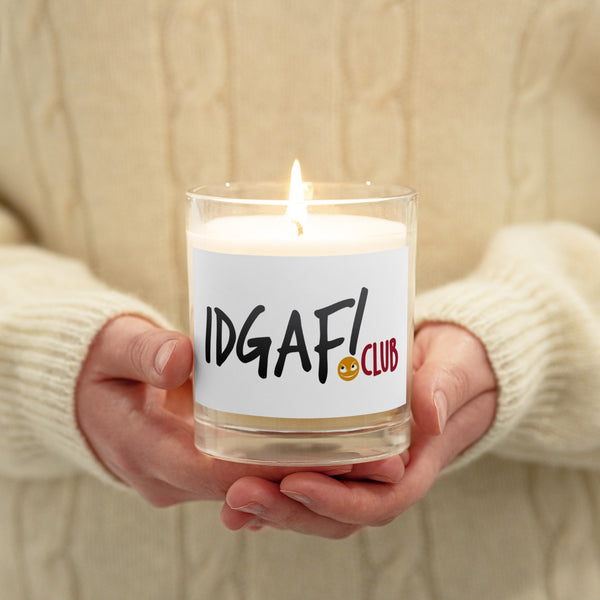 IDGAF.club Glass Jar Soy Wax Candle