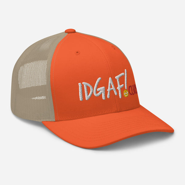 IDGAF.club Adjustable Trucker Cap