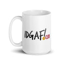 White IDGAF.club Glossy Mug